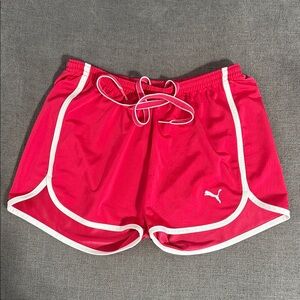 Puma Women's Vibrant Pink Athletic Shorts